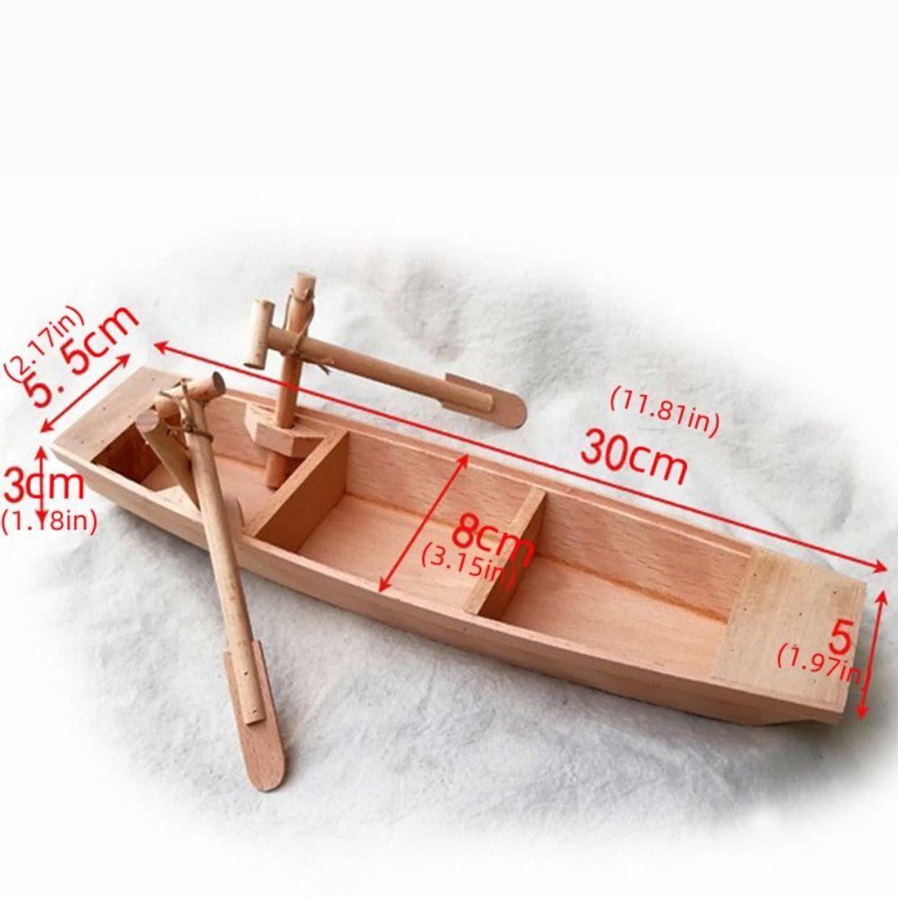 Ocean Landscape Wooden Boat Model Home Decoration Boat Model Ornaments  Garden Decor