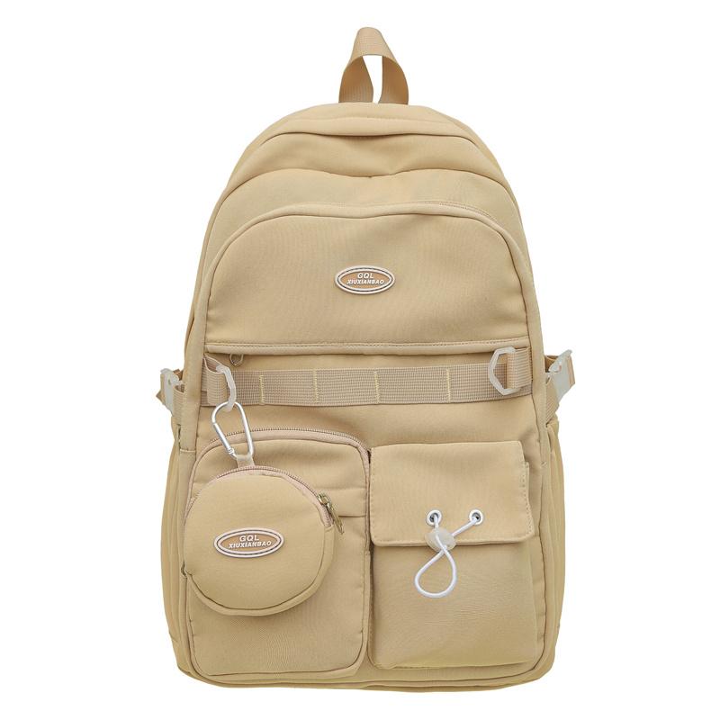 

Рюкзак для пары, студенческий школьный рюкзак, женский однотонный рюкзак, мужской компьютерный рюкзак хаки