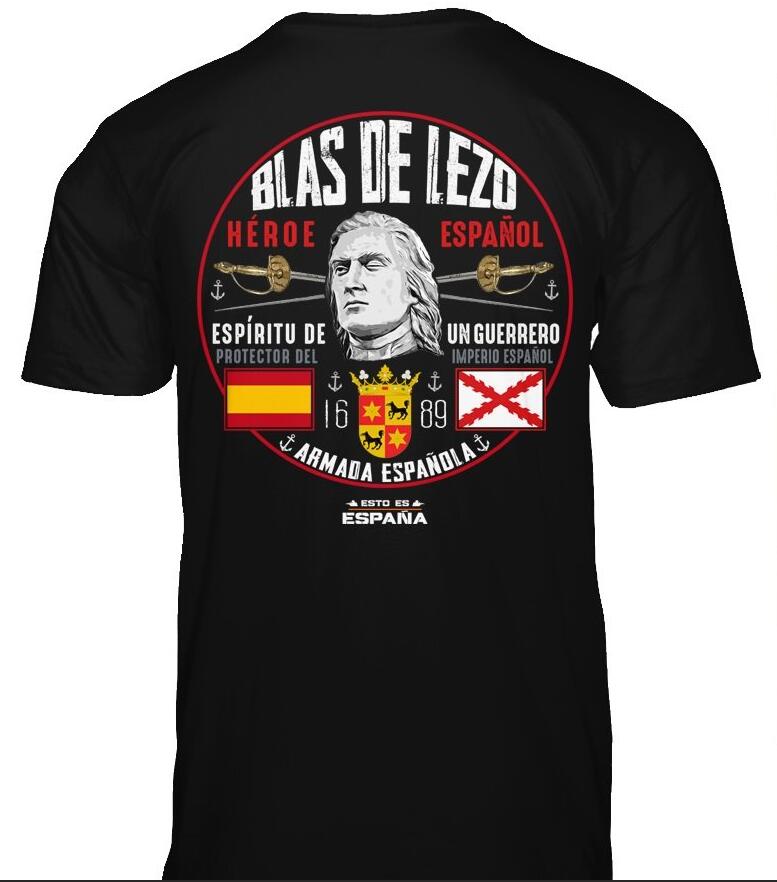 Espana Blas De Lezo Men T-Shirt Short Sleeve Casual 100% Cotton Shirts S