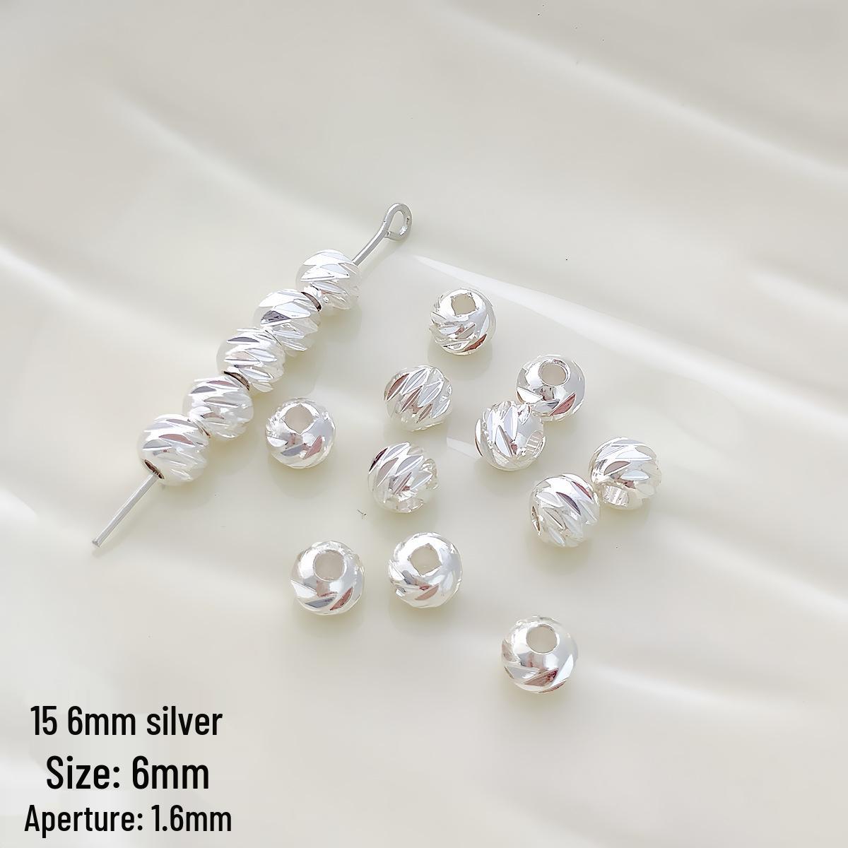 

Круглые бусины-разделители с крестообразным рифлением, заполненные 18-каратным золотом, для изготовления ожерелий и браслетов своими руками.