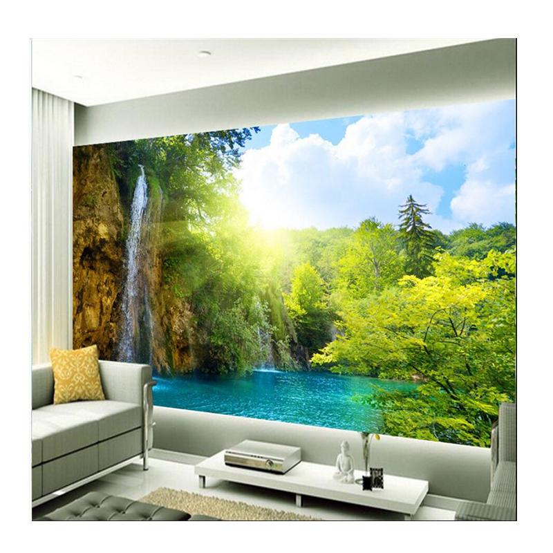 

Красивый фреска с водопадом Озеро Обои Фон Большая 3D фреска Обои для гостиной спальни 200 cm(W) x 140 cm(H)