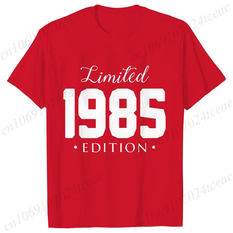 Unisex Unisex Tshirt Limited1985 Edition Graphic Tee Shirt Unisex Birthday Y2k Top Funny Vintage Fashion Unisex Oversized T Shirt Tops