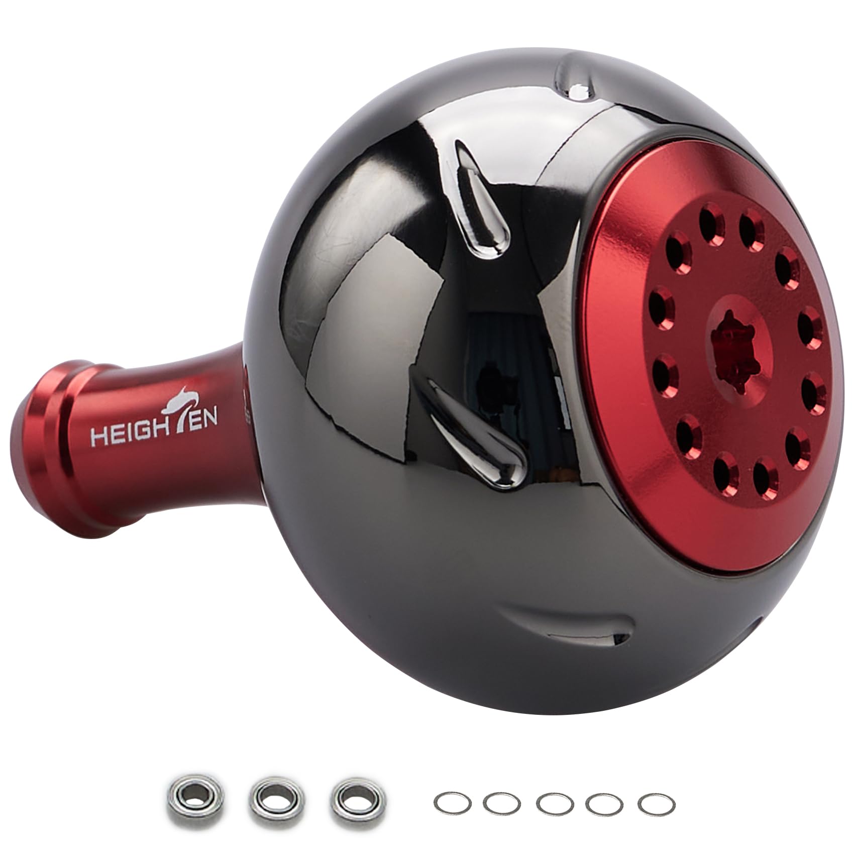 

Ручка для катушки HEIGHTEN 45 мм, 4 цвета, тип Shimano B, размер Daiwa L, универсальная серия Aurora (Черный Красный) (721)