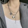 Women's Light Luxury Washable Titanium Steel Hip Hop Clavicle Necklace - Trendy Cold Style Sweater Chain Accessories
