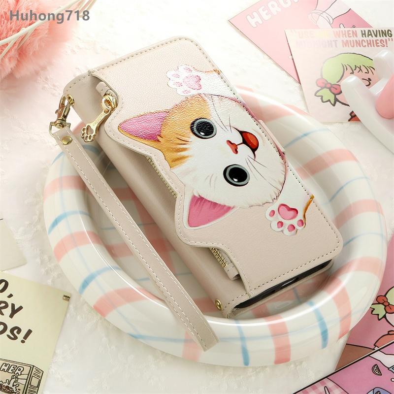 For Samsung Galaxy A02S A03S A12 A22 A22S A32 A41 A51 A52 A52S A71 A72 4G 5G Case Flip Leather Zipper Coin Purse Wallet Cover Multi Card Slots