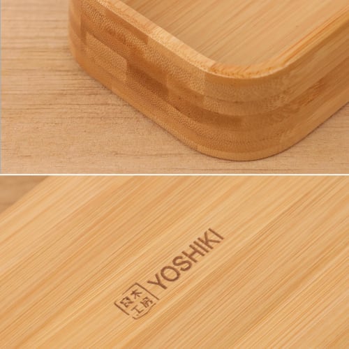 FSC Certified Product: YOSHIKI Bamboo Cutlery Case, Chopstick Holder, Stylish Spoon Case, Chopstick and Spoon Holder, Cutlery Tray, Household Use, SDG