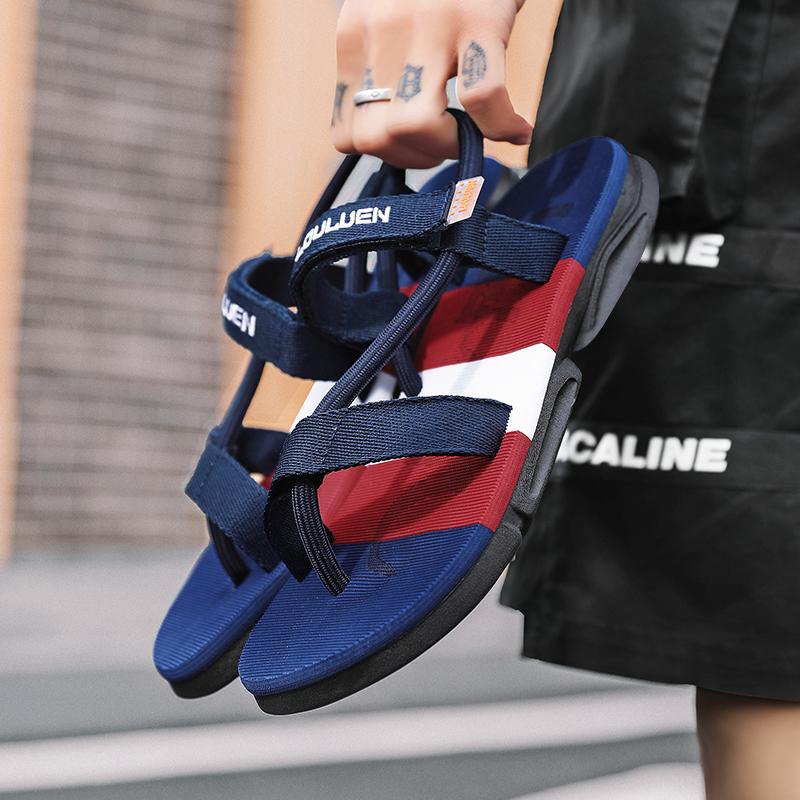 Fashion Flip-Flops Mens Casual Shoes Slippers With Athletic Trend Elastic Toe Ring Sandals Sneakers Shoes Men Thong Rope Beach Plus Size