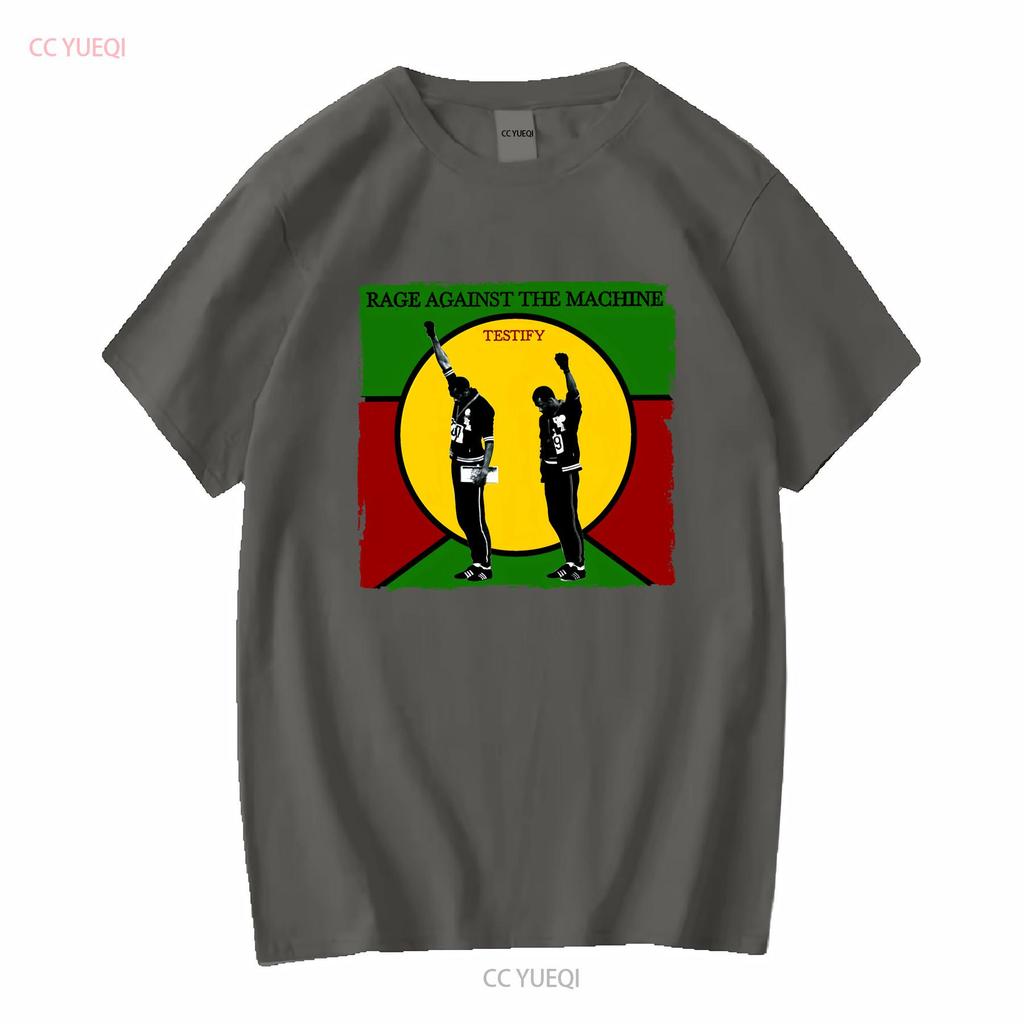 Cotton T Shirt Rage Against the Machine Testify Battle of Los Angeles Vintage Washed Breathable Soft Stretched Versatile