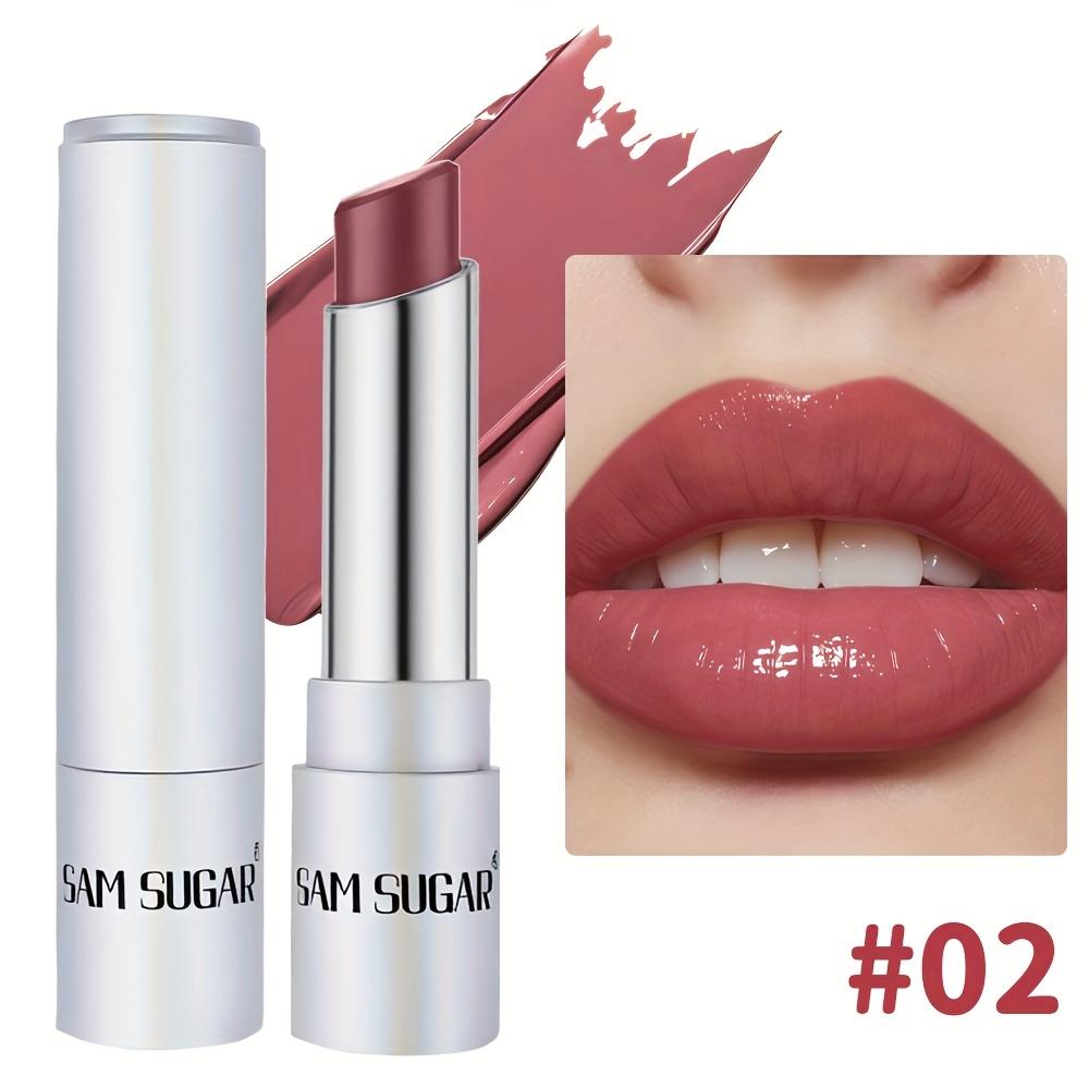 SAM SUGAR Matte Lip Gloss & Lipstick Hybrid - 6 Shade All-Day Waterproof Tinted Lip Color, Moisturizing Long-Lasting Lip Glossy