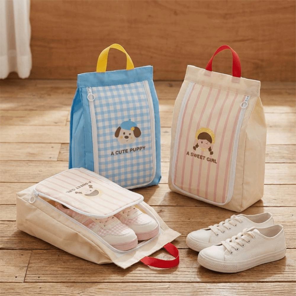 Cartoon Shoe Storage Bag Separate Storage Handheld Shoe Bag Double Layer Shoe Bag Business Trip