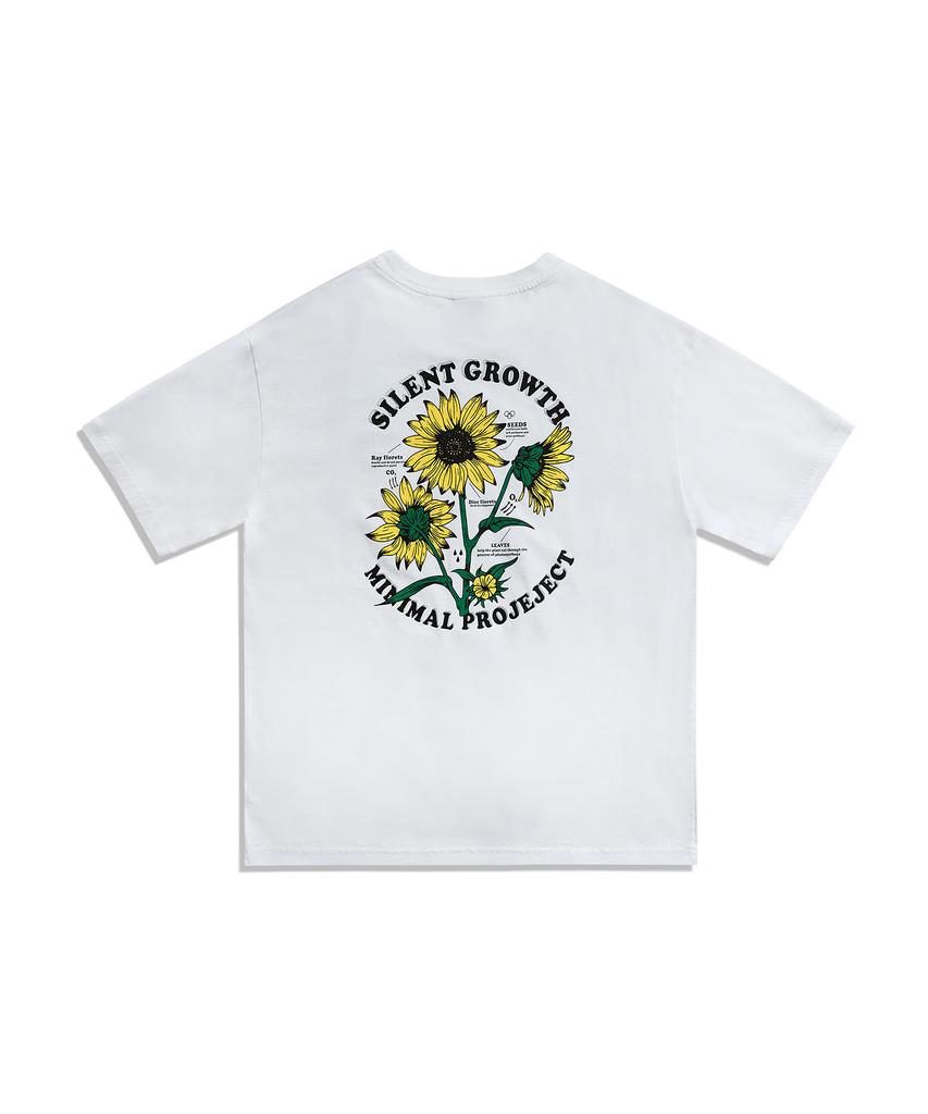 MINIMALPROJECT Sunflower Blooming Pigment Short Sleeve T-Shirt Mst184 [White]