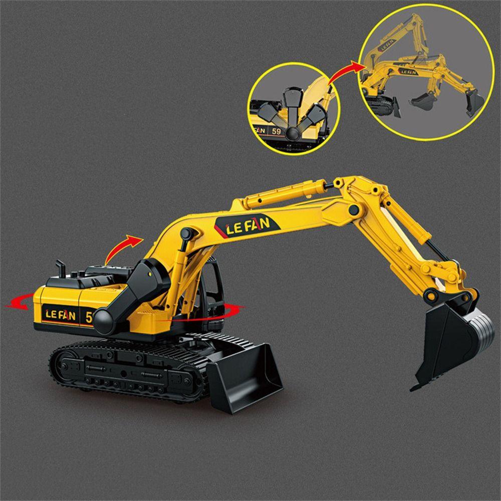 Drill Excavator Engineering Models Cars Model Toys Inertial Truck Toy  Children Gift