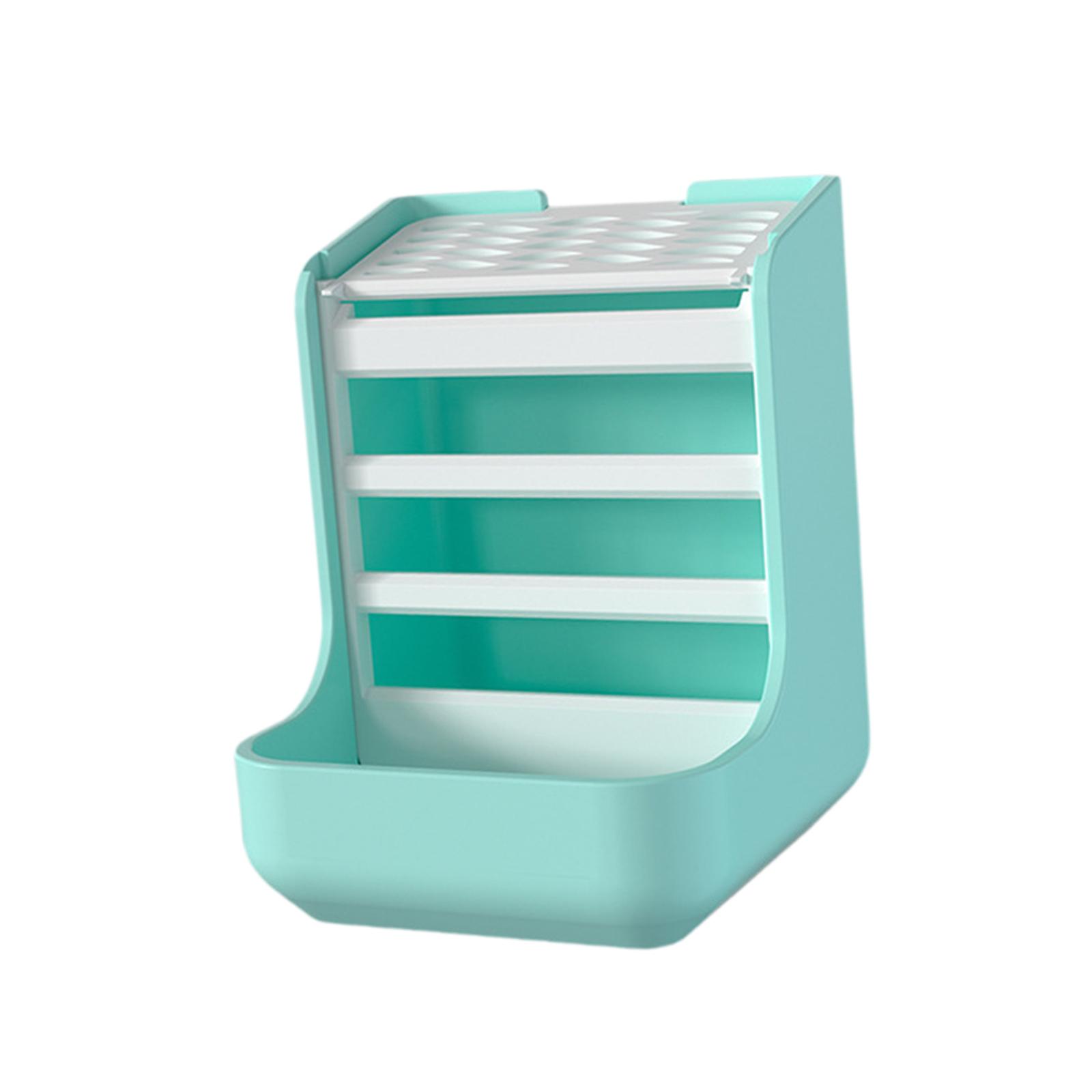 

Rabbit Hay Rack Guinea Pigs Food Dispenser Sturdy Multifunction 2 in 1 Bunny Hay Dispenser Food Feeding Manger for Guinea Pig синий