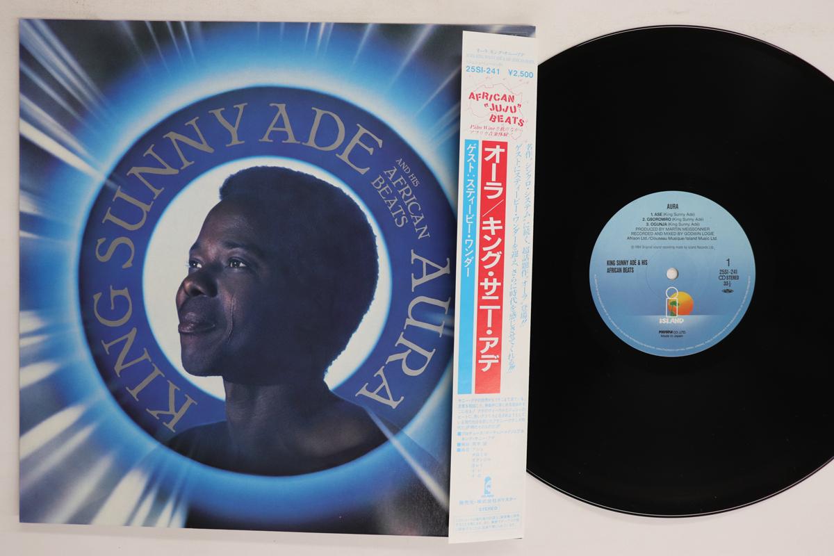 

Виниловая пластинка KING SUNNY ADE Aura 25SI241 ISLAND 1984 Япония Obi Мировая музыка Б/у