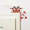 Santa Door Corner Santa Claus Elk Sign Reindeer Santa Claus Door Frame  Home