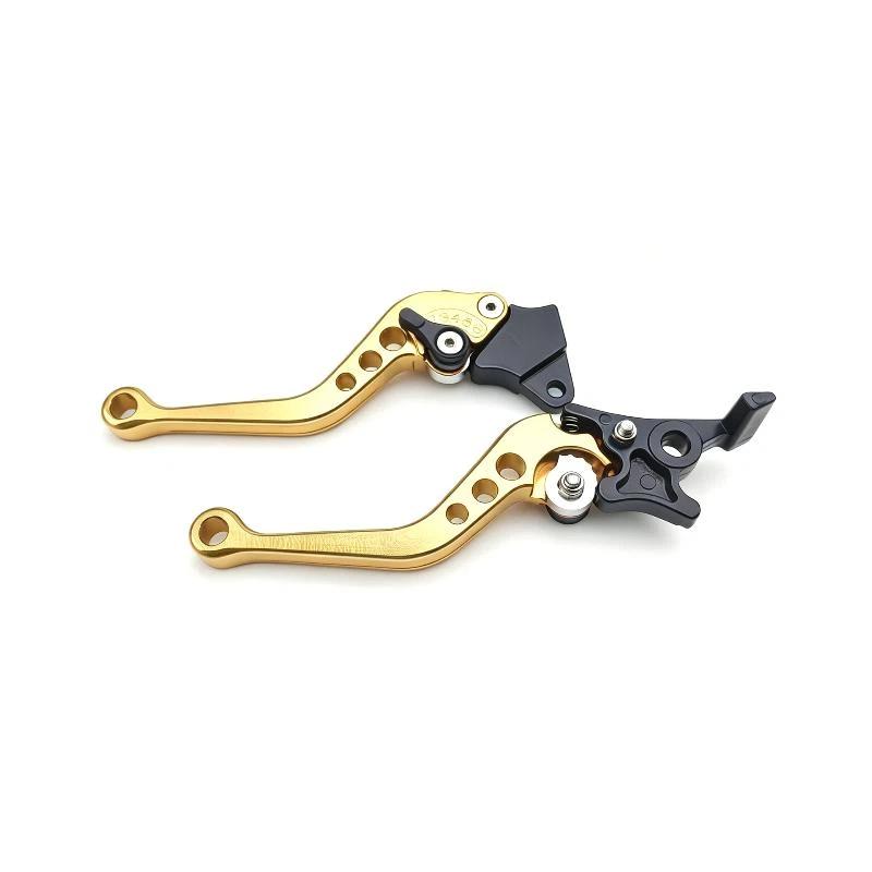 2Pcs Universal Cnc Alloy Motorcycle Brake Handle Adjustable Adjustable Front Rear Disc Brakes Double Disc Brake Handle Lever