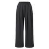 Kakipointeu Pintuck Wide Slacks (Charcoal)
