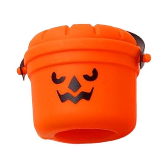 Halloween Pumpkin Bucket Straw Topper Drinking Straw Cap for 30oz
