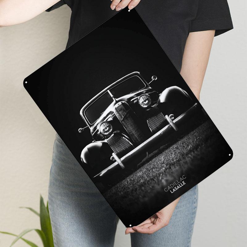 

Cadillac LaSalle Старовинний Автомобіль Бляшані Знаки Автомобильний Постер Декорація Спальні Декор Вітальні Чоловічі Зображення Настінний Декор Чоловіча Печера 20x30cm（7.8x11.8inch）