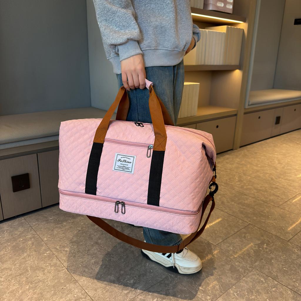 Fashionable Casual Shoe Bin Handbag Handbag Wet and Dry Separation with Yoga Mat Yoga Bag Can Be Used To Pull Rod