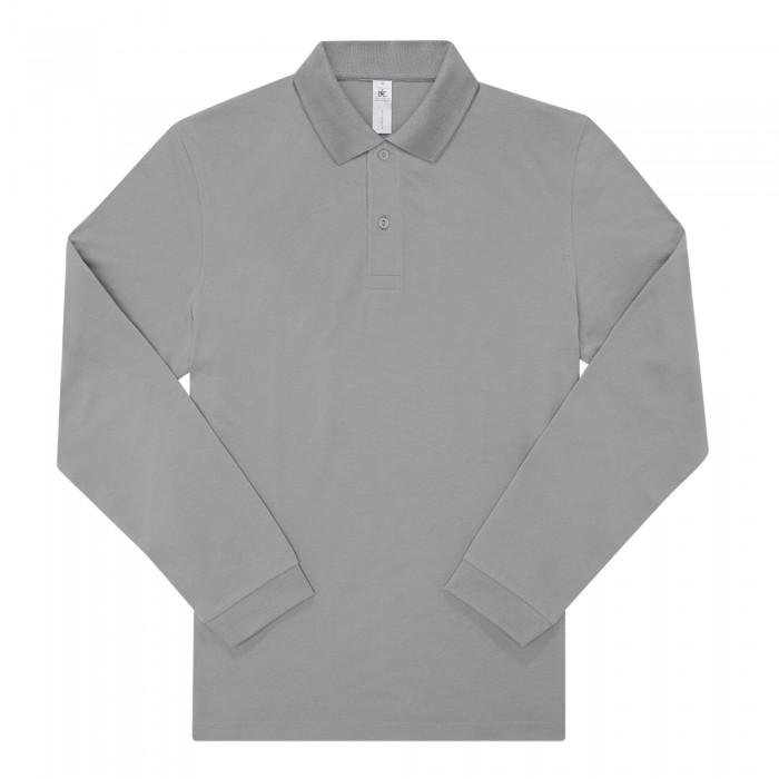 

B&C Mens My Polo 180 Heather Long-Sleeved Shirt XXL