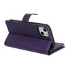 For iPhone 14 Plus Stand Case PU Leather Phone Cover with Straps/Zipper Wallet/Multiple Card Slots