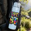 1PC Rainbow Birthday Boy Bold Lettering 750ml Color Plastic Water Bottle Leakproof Flip Straw Lid For Sports Office Home Use
