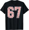 Pink and White Number 67 Jersey Player Uniform #67 Fan T-Shirt Unisex Shirt