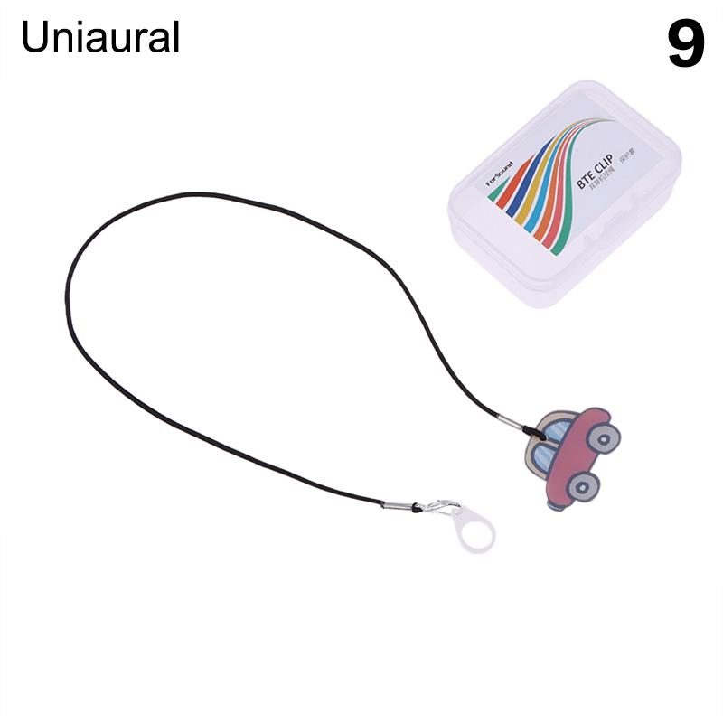 Clip Porta Clip per Apparecchi Acustici BTE alla Moda a Cartoni Animati per Bambini Bambini Anziani Anti Perdita Cordino/Laccetto per Apparecchio Acustico Singolo/Doppio Orecchio