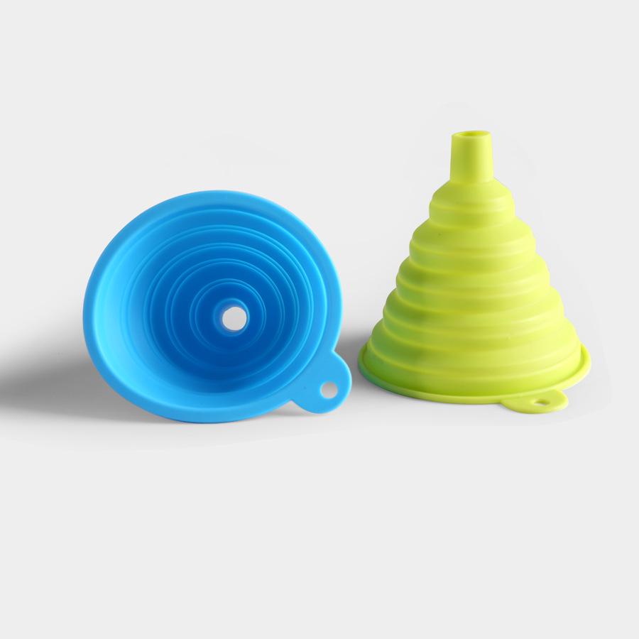 Silicone Foldable Kitchen Funnel - Portable Liquid Dispenser