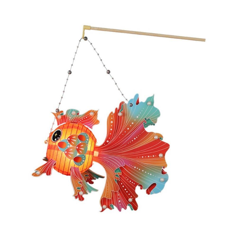 Chinese Style Goldfish Lantern Handmade Glowing Handheld Lantern  Festival