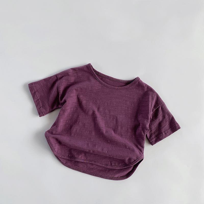 Kinder Bambus & Baumwolle Kurzarm T-Shirt: Sommer Koreanischer & Japanischer Stil