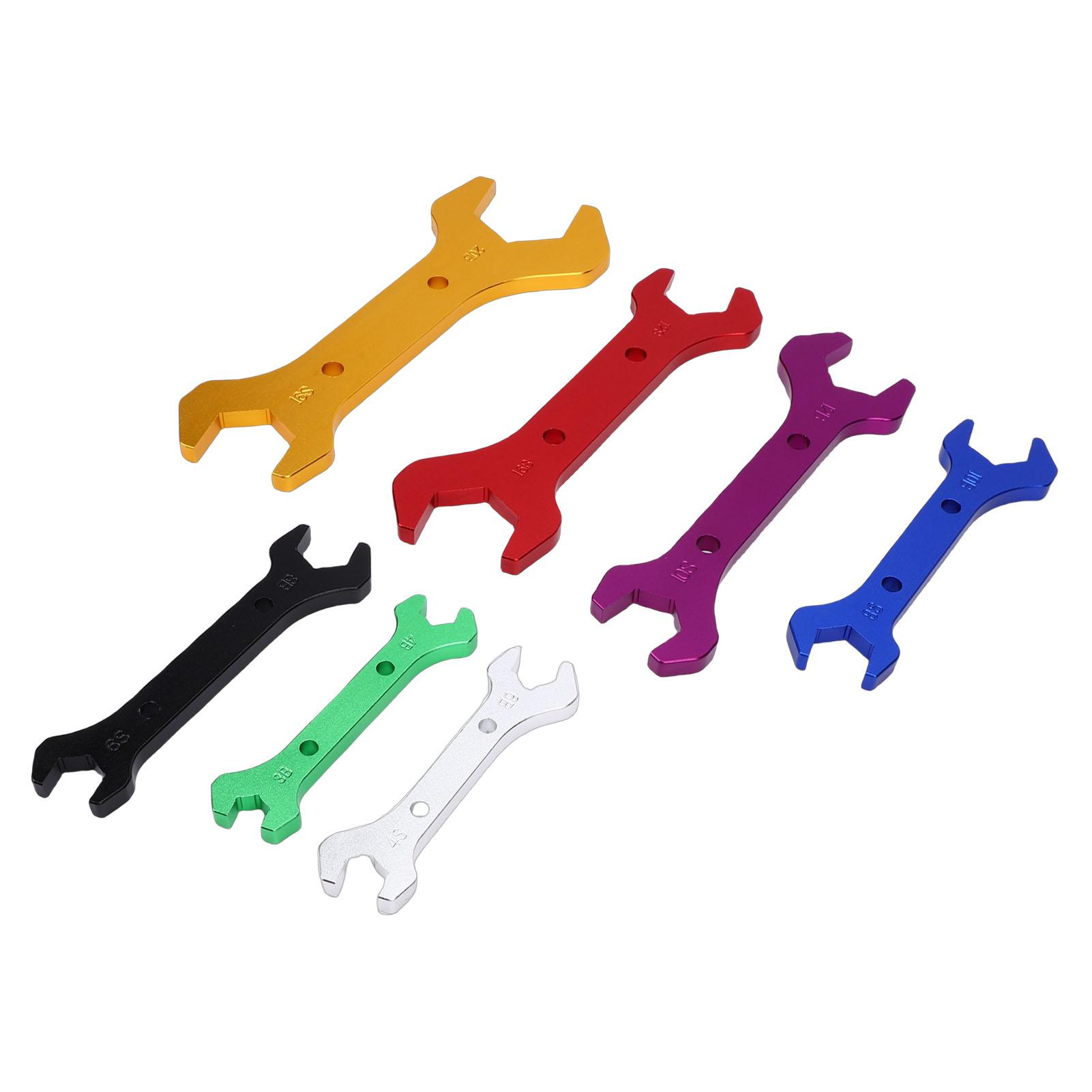

7PCS Double Ended AN Wrench Set Aluminum Alloy Spanner Tool for AN3 To AN20 Fittings