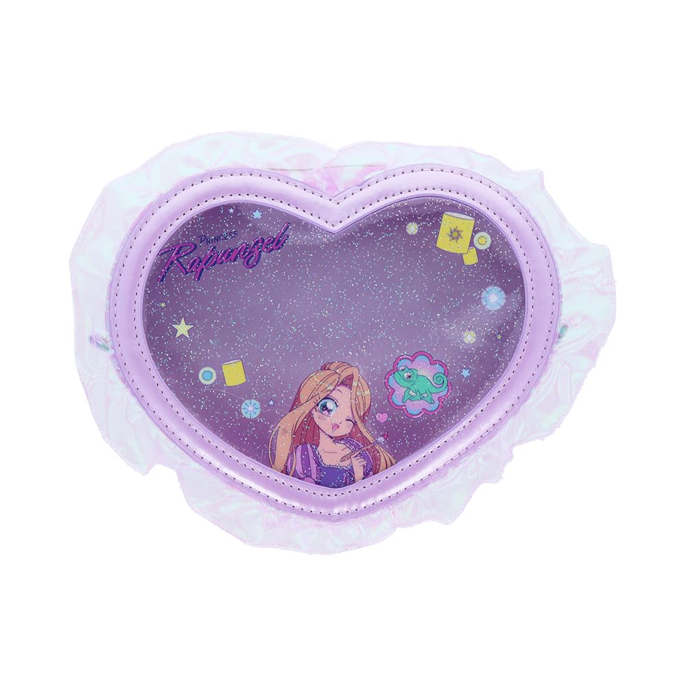 Sunstar Stationery Disney Y2K Ballet Core S2334380 Pouch, Heart-Shaped, Rapunzel,