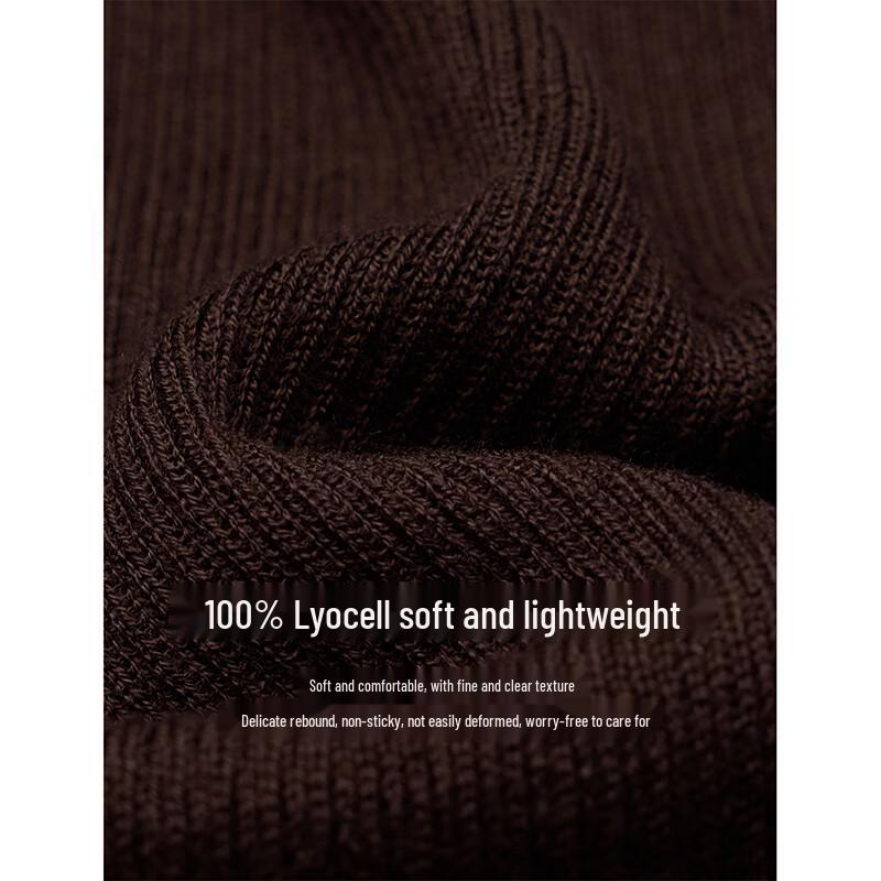 INMAN Women's Lyocell Double-Layer Collar Thin Knit Sleeveless Vest