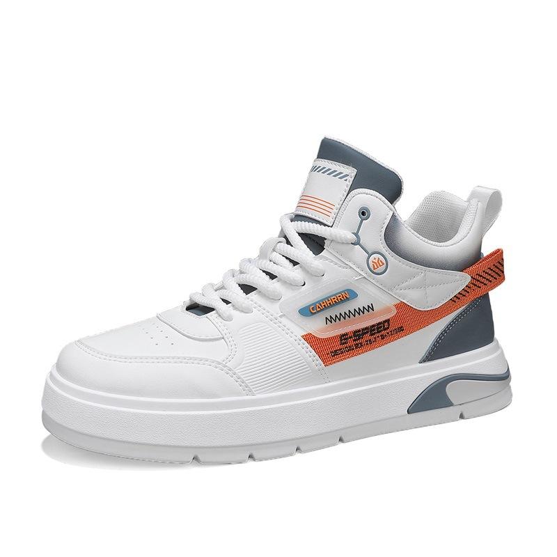 

Men s high-top board shoes autumn retro thick-soled heightening men s new trendy shoes casual sports students white shoes men s shoes 44