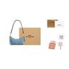 Coach Caitlin 24 Quilted Detail Gold Hardware Fabric And Leather Tote Crossbody Shoulder Bag Medium Women bags Indigo CDZ89-IMTYV