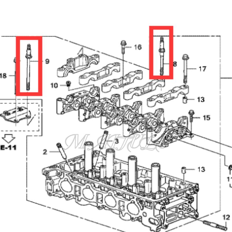 90011-PNA-003 is suitable for Honda series K20A K20Z 90012-PNA-003 rocker arm head cover CAM bolt auto parts