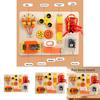 Wooden Music Box Fingertip Gyro Safety Buckle Game Board Children Puzzle Toy For Skill Development