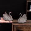 Heat Activated Color Changing Swan Tea Pet Resin Figurine for Tea Ceremony Desk Decoration Feng Shui Ornament Gift