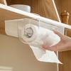 Wall Mounted Tissue Paper Hanger Oil Lining Cling Film Storage Rack Towel Rack  Household Storage