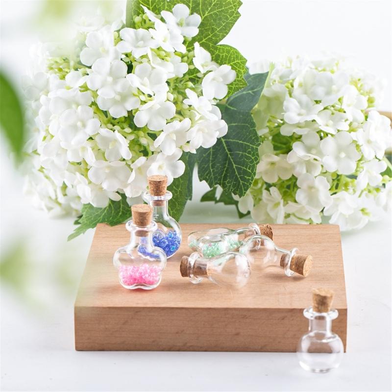 Set aus 30 einzigartigen Glasfläschchen Glas Wunschflaschen Glasfläschchen-Set Segensgeschenkflasche Perfekt zum Basteln und für Schmuck