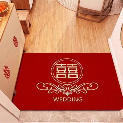 Tapete de porta de casamento, tapete de chão para porta de casa, tapete para raspar poeira, tapete para esfregar