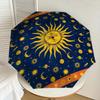 1pc Sun Moon Pattern Umbrella Design Automatic Opening and Closing Umbrella, High-quality Travel Umbrella,  c1128116