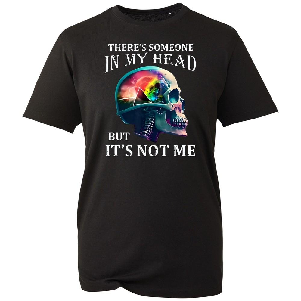 Unisex Skull T Shirt Unisexs Heavy Rock Graphic Prism Tee Black Gothic Unisex Top