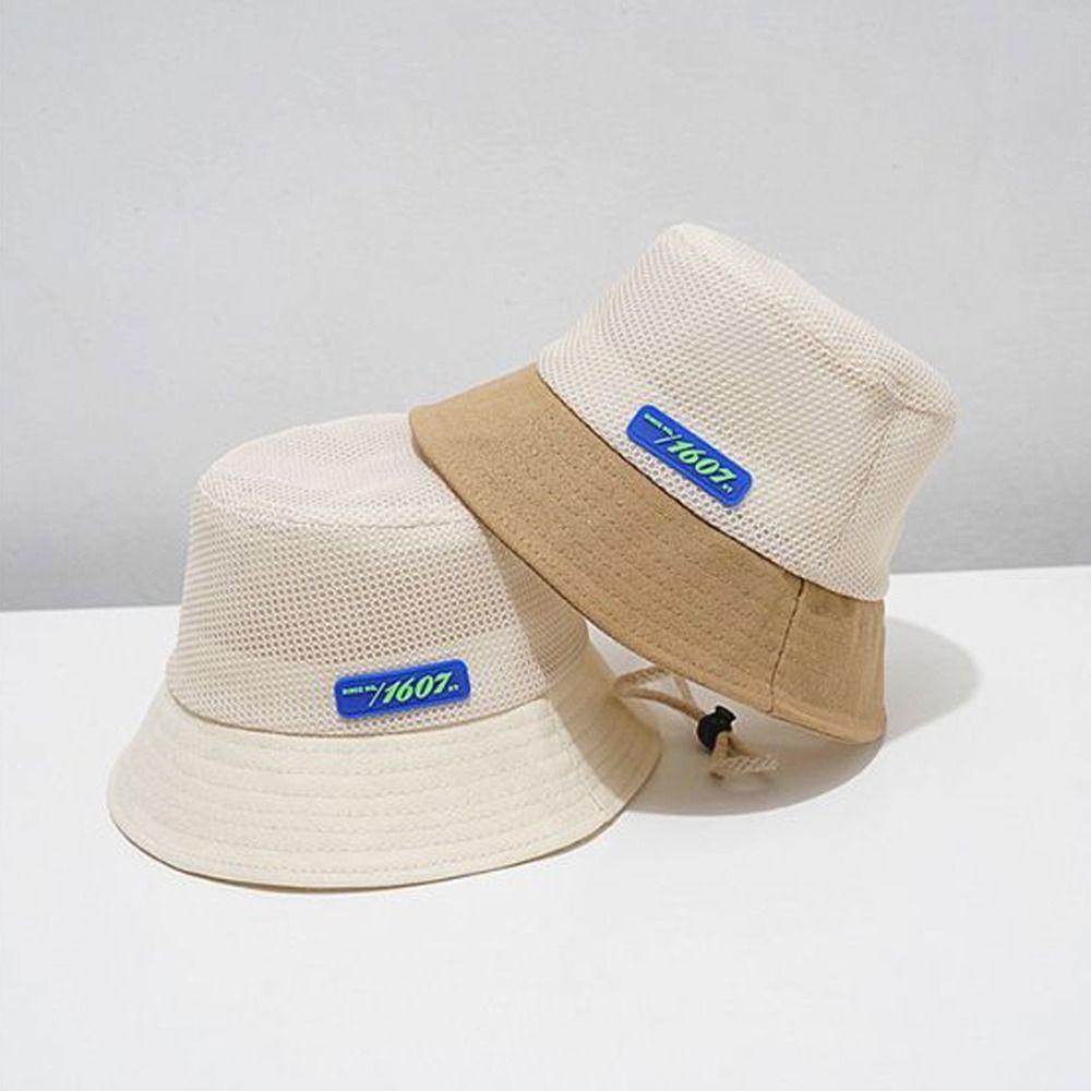 

Sun Protection Bucket Hat Breathable Basin Cap New Fisherman Hats Kids кавовий