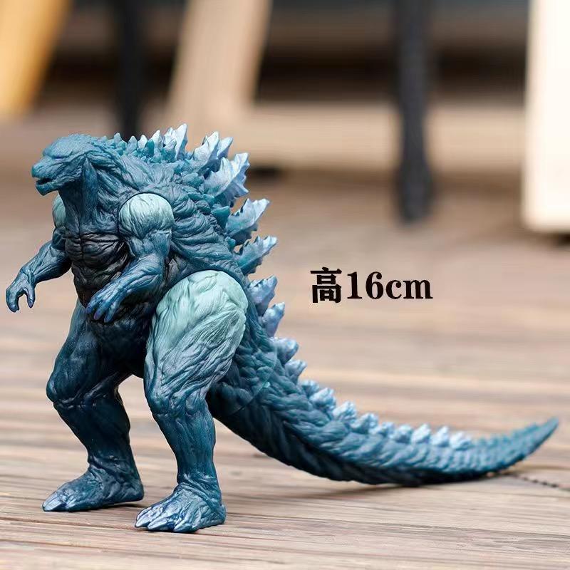 18CM Godzilla VS King Kong 3 Têtes Drago King Ghidorah Gorille Godzilla Colle Souple Figurine d'Action Jouet de Collection
