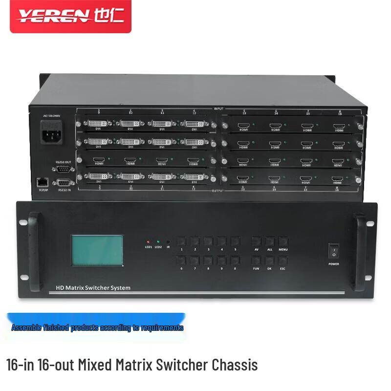 Yeren HD Video Seamless Matrix Switcher Chassis