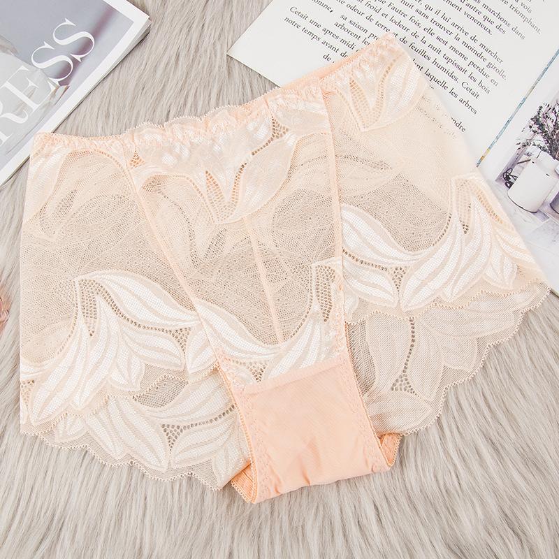 

Прозрачное женское сексуальное кружевное нижнее белье со средней талией, женские дышащие удобные трусики-треугольники для поднятия бедер XXL