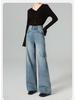 Spring/Summer Wide-Leg Lyocell Pants for Women - High-End Turkish Washed, Floor-Length & Slimming Fit